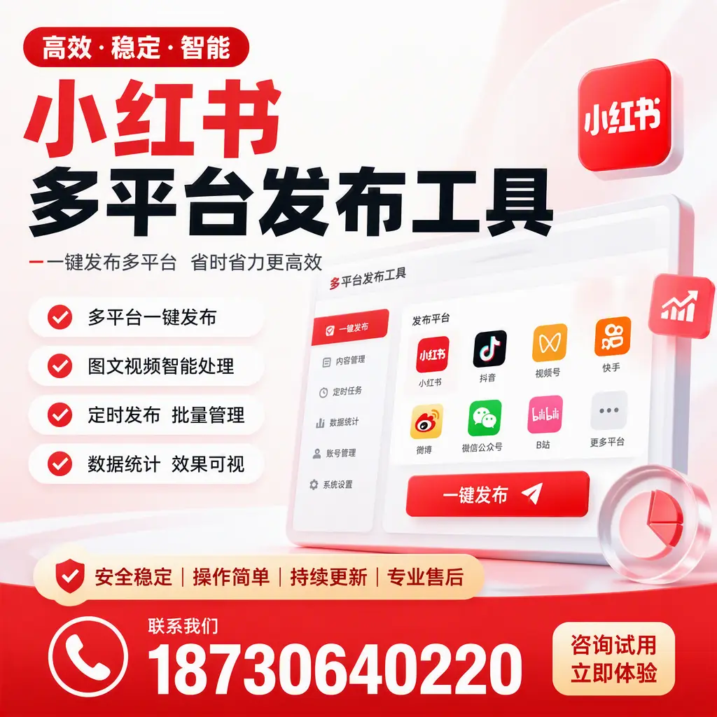 小红书多平台发布工具在 普洱 的应用与优势解析